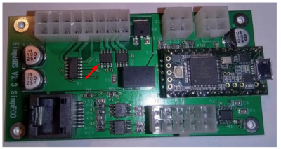 Photo from the manual of IC that smoked (now has a small bump on the surface)