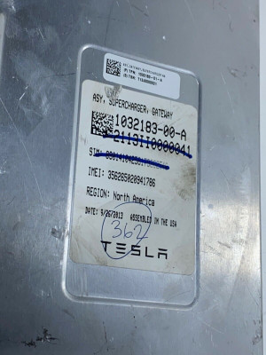 Tesla Supercharger Gateway Module, 1032183-OO-A