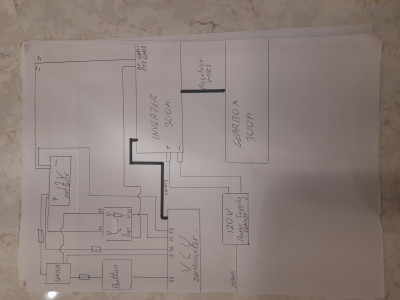 Diagram amended. Checked relay and wiring was correct.