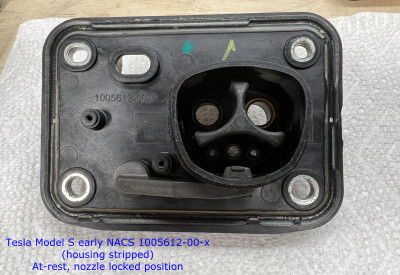 Telsla Model S early Charge Port (housing stripped)