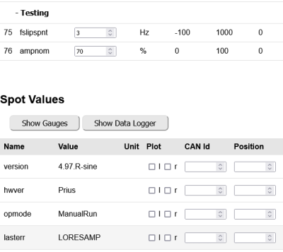 Test with  4.96R program