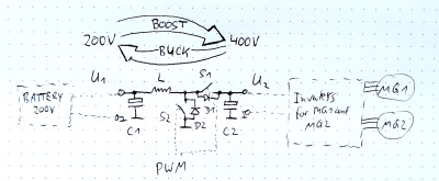 Prius buck boost block diagram