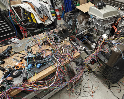 Main harness being cleaned.jpg
