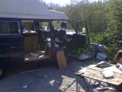 Working on first van