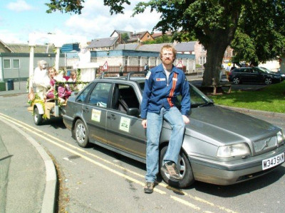 My Volvo 440 on it's maiden voyage.