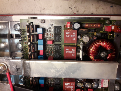 Close up of the gate driver board