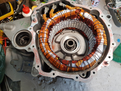 Stator mounted in the  MGR housing