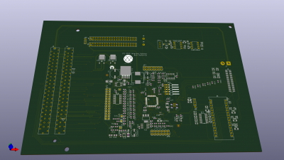 3D snapshot of the unpopulated board