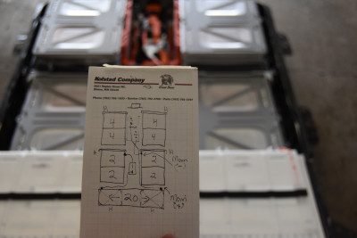 General pack layout (24 modules @ rear)