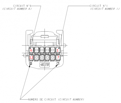 Manufacturer/Tesla X420 connector pin numbering