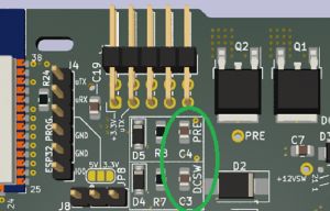 Contactor gate capacitors
