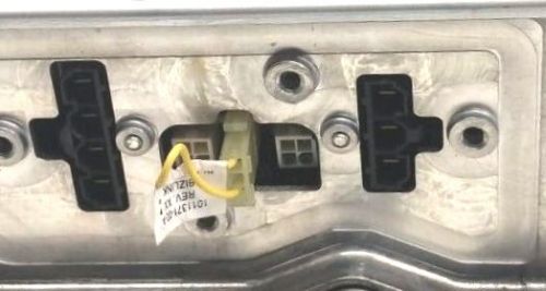 Tesla Model S GEN1 OBC HVIL Loopback connector. Used on Tesla Slave OBC installations where the HVJB Lid Reed Switch is already connected to the HVIL circuit via the Master OBC. Also used in RAV4 EV, as there is no HVJB installed at all in those models.