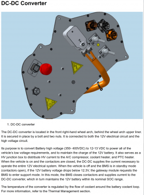 Tesla Model S GEN1 DC-DC Converter, 2012-2013, description from Tesla Service Manual, Theory of Operation Guide.